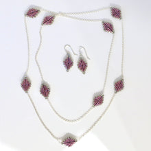Load image into Gallery viewer, Summer Diamond Chain Station Necklace and Earrings