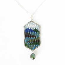 Load image into Gallery viewer, Beaded Scene Necklace &amp; Earrings