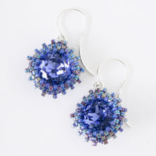 Load image into Gallery viewer, Soft Square Crystal Bezeled Earrings