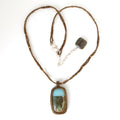 Amazonite/Jasper Cabochon Necklace