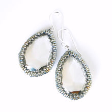 Load image into Gallery viewer, Vintage Clear Swarovski Rhinestone Teardrop Earrings
