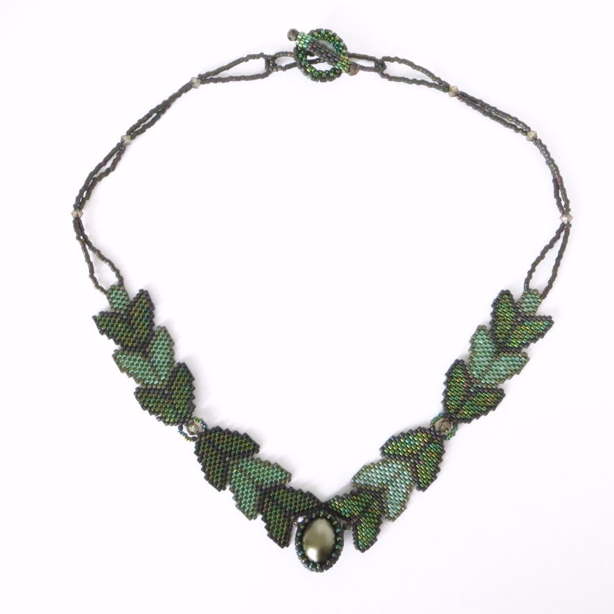 Overlapping Leaves Necklace
