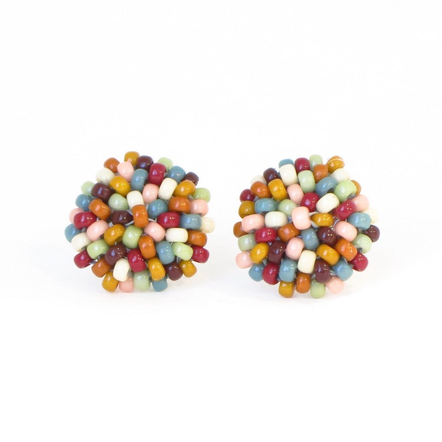 Color Dot Post Earrings