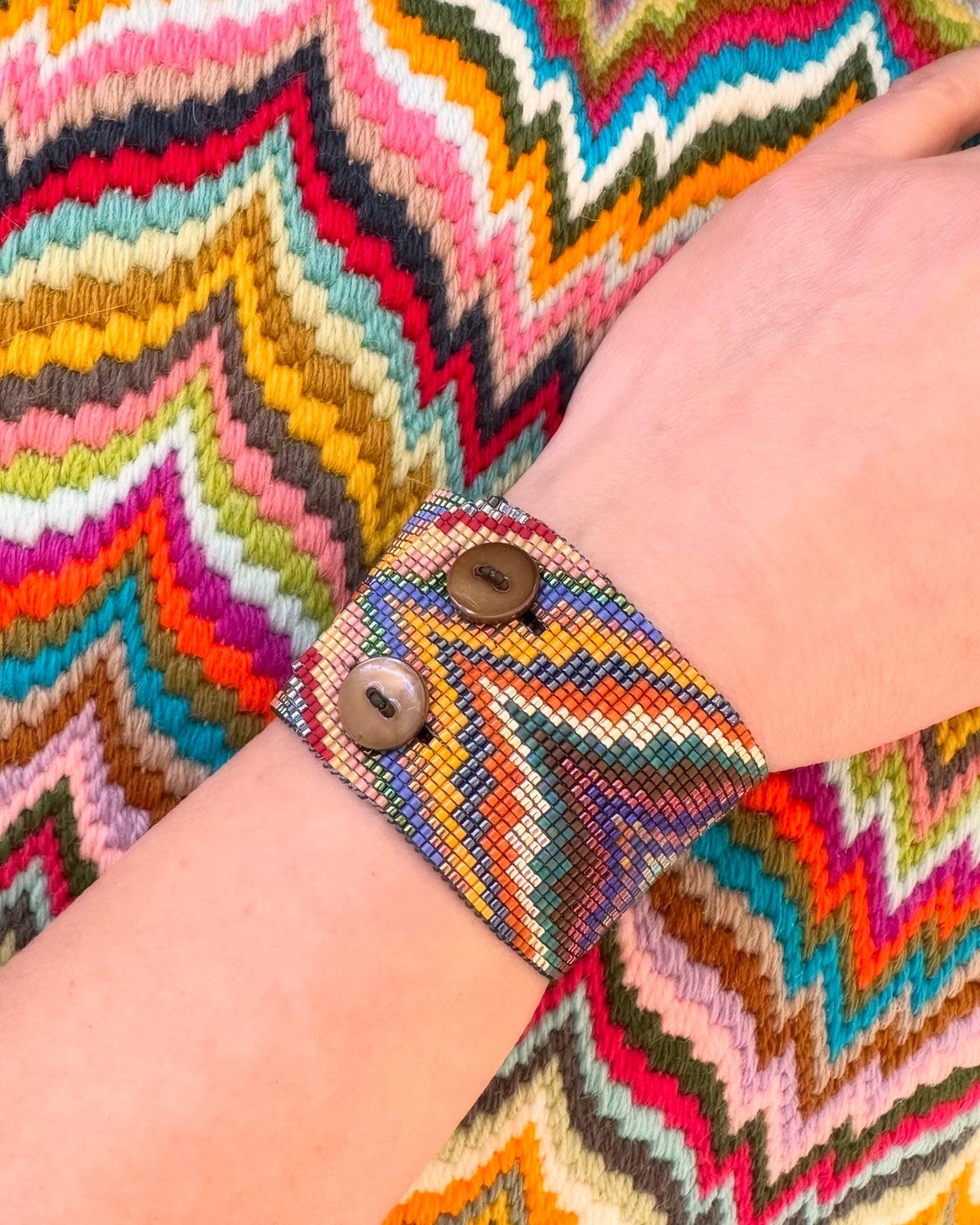 Wide Flame 🔥 Button Bracelet (2 colors)