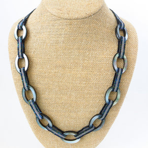 Oval Shell Links Necklace