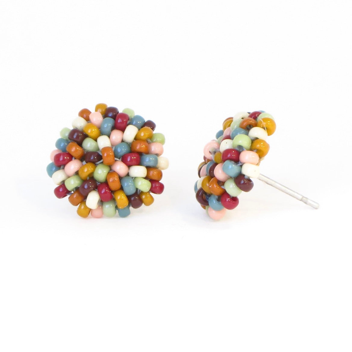 Color Dot Post Earrings