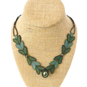 Overlapping Leaves Necklace