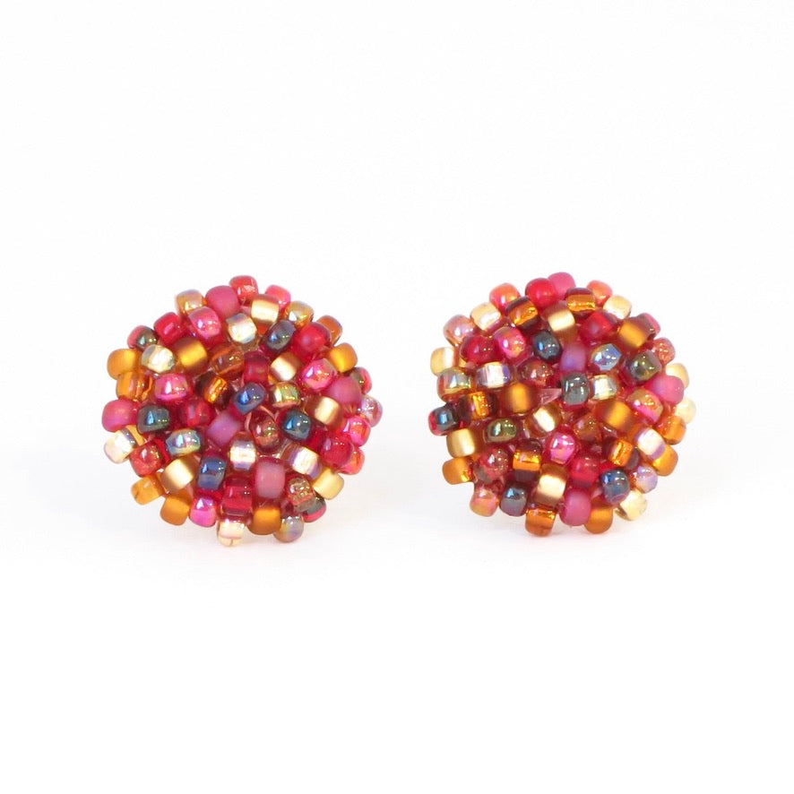 Color Dot Post Earrings