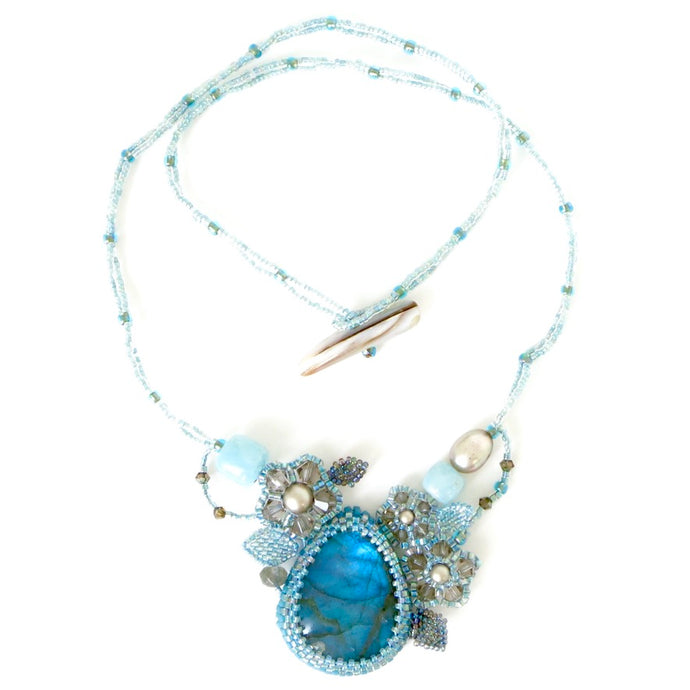 Labradorite Flower Necklace