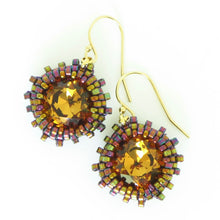 Load image into Gallery viewer, Soft Square Crystal Bezeled Earrings