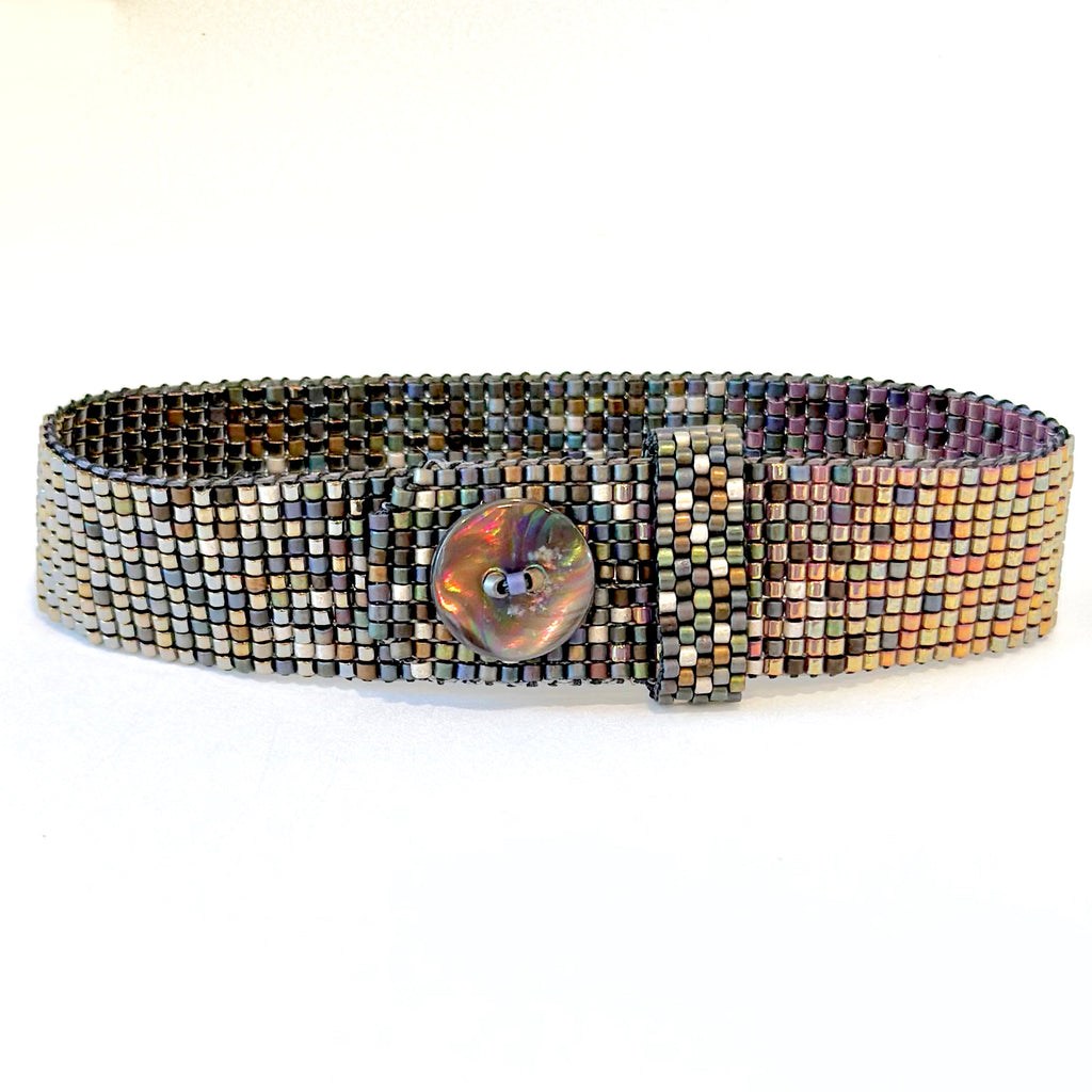 Extra Narrow Ombré Button Bracelet