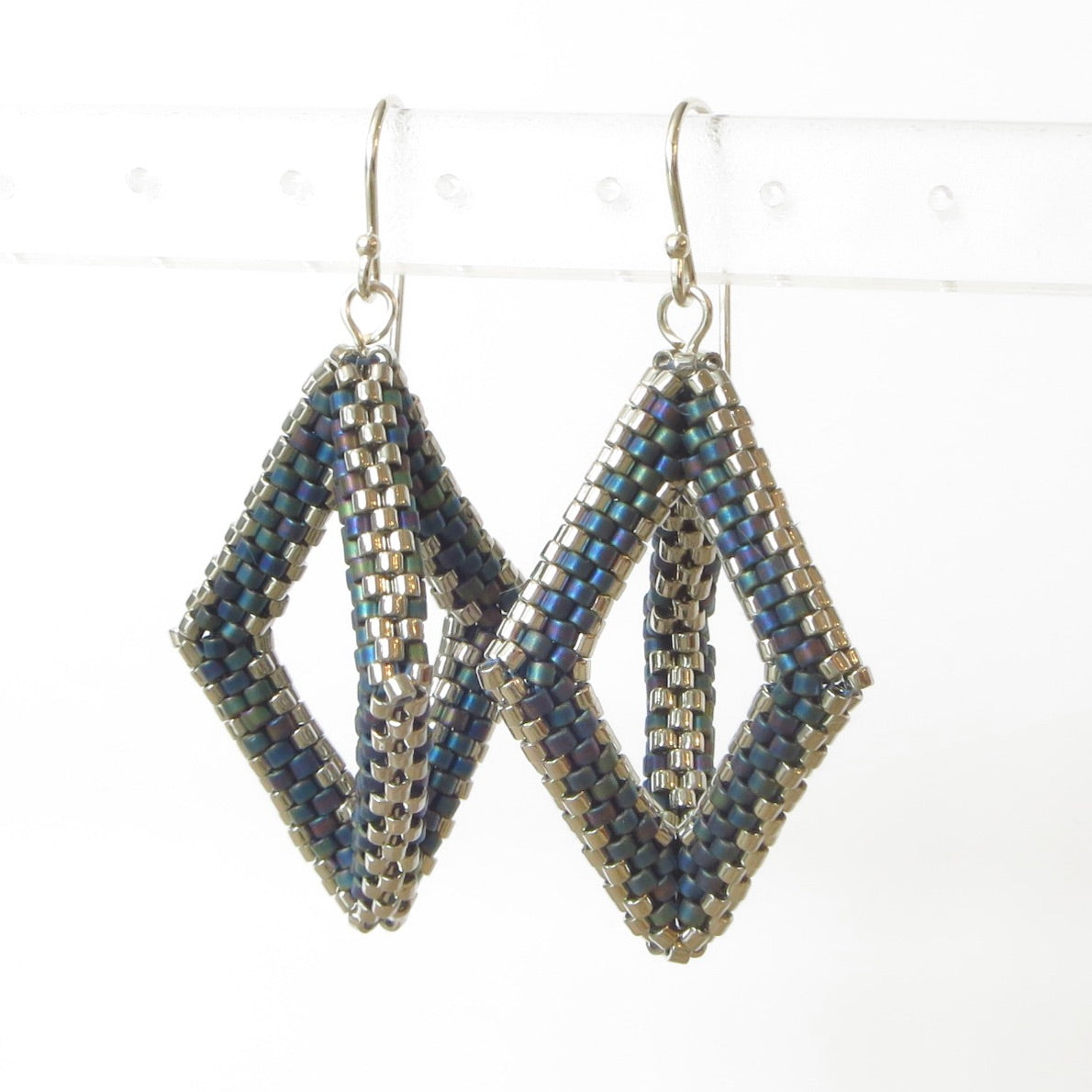 Open Hexahedron Earrings, large