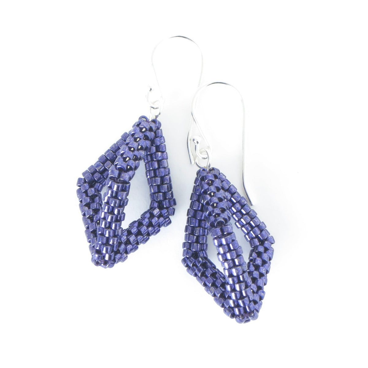 Open Hexahedron Earrings, medium