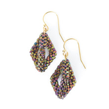 Load image into Gallery viewer, Open Hexahedron Earrings, small