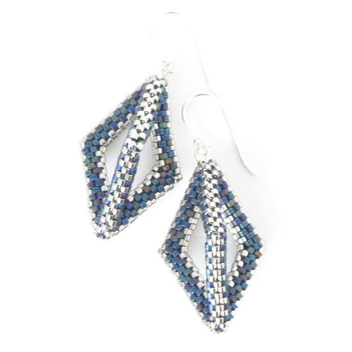 Open Hexahedron Earrings, large