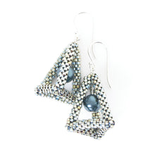Load image into Gallery viewer, Elongated Tetrahedron Earrings