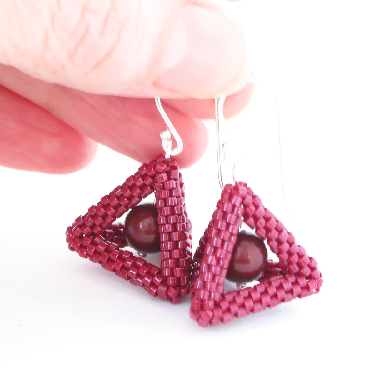 Tetrahedron Earrings