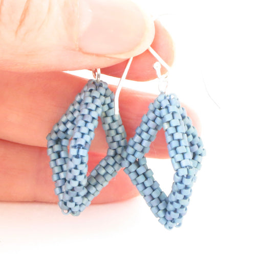 Open Hexahedron Earrings, medium