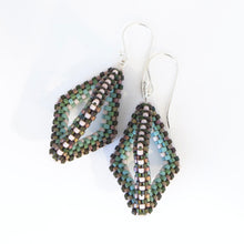 Load image into Gallery viewer, Open Hexahedron Earrings, multi-color