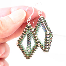 Load image into Gallery viewer, Open Hexahedron Earrings, multi-color