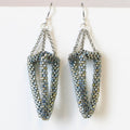 Dropped Tetrahedron Earrings