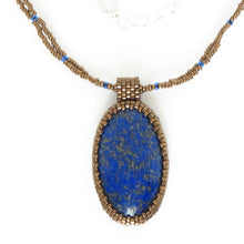 Load image into Gallery viewer, Lapis Lazuli Oval Cabochon Necklace