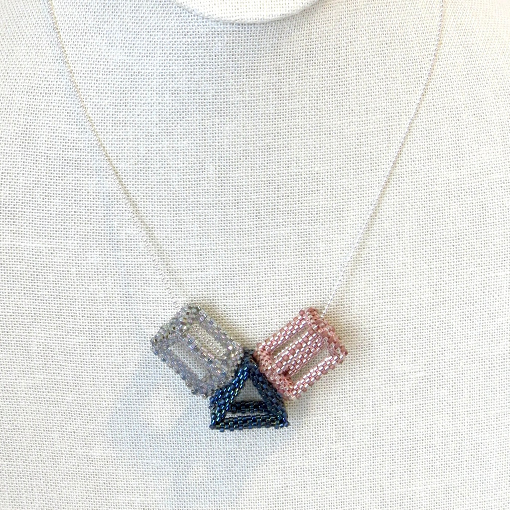 Open 3D Geometric Shapes Pendants