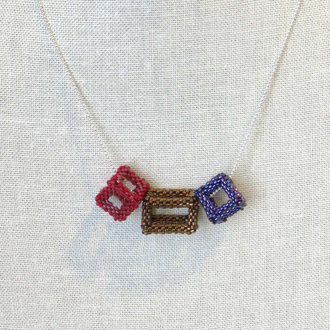Open 3D Geometric Shapes Pendants