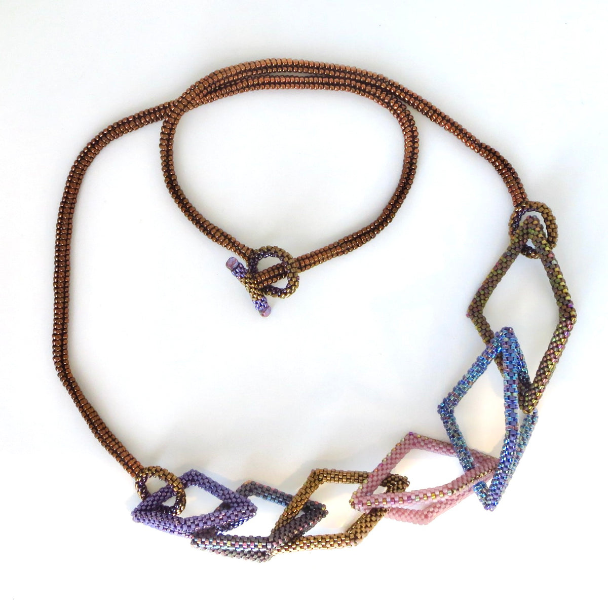 Open Hexahedron Links Necklace