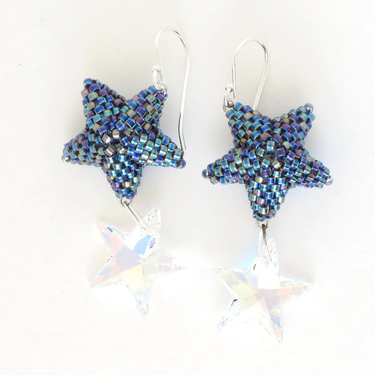 Double Drop Star Earrings