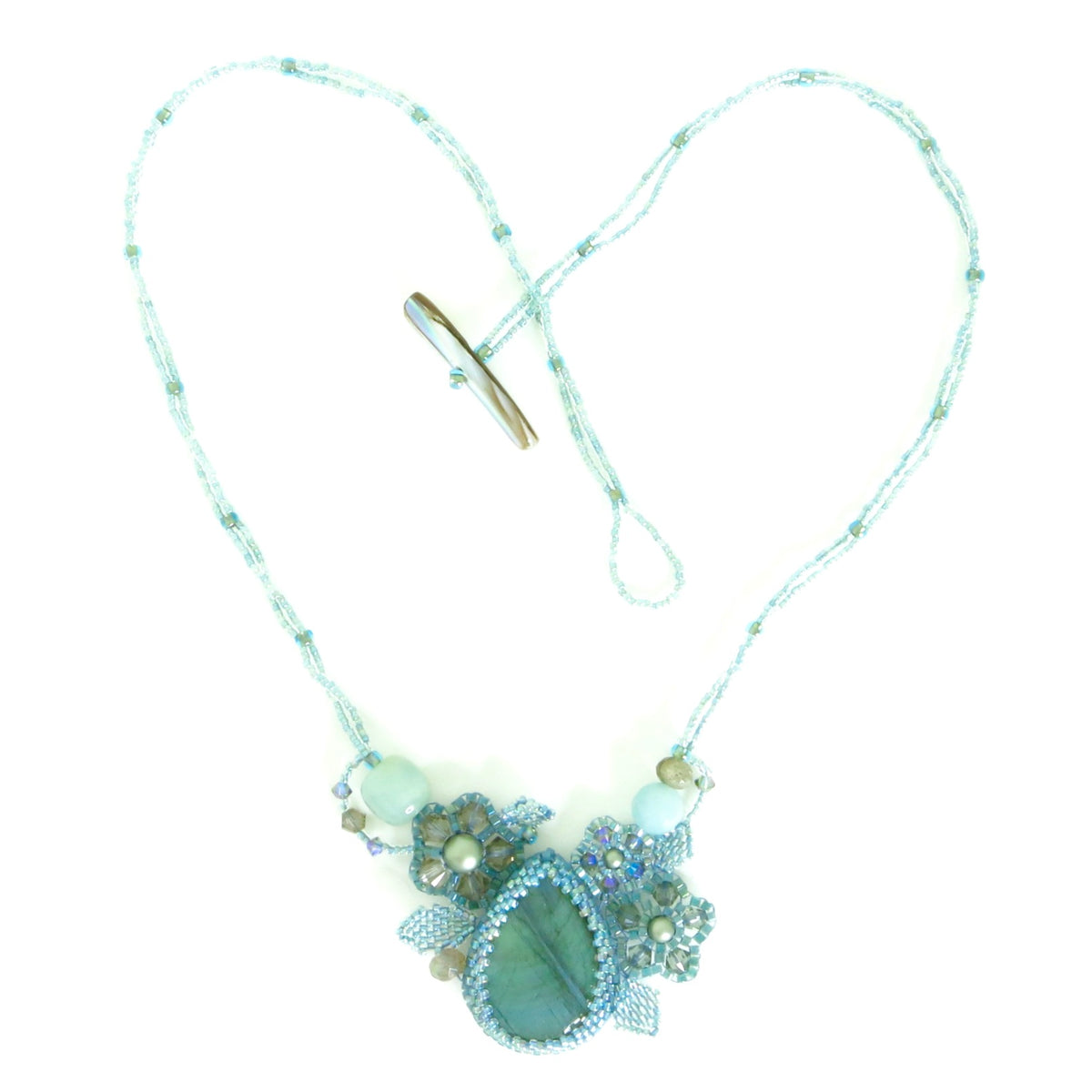 Labradorite Flower Necklace