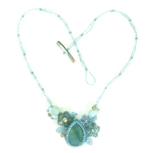 Load image into Gallery viewer, Labradorite Flower Necklace
