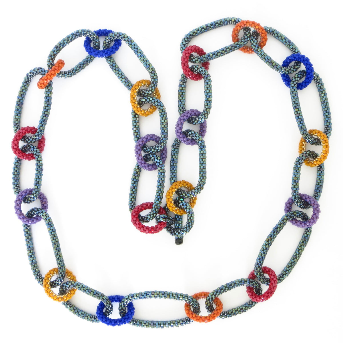 Long and Short Oval Links Necklace