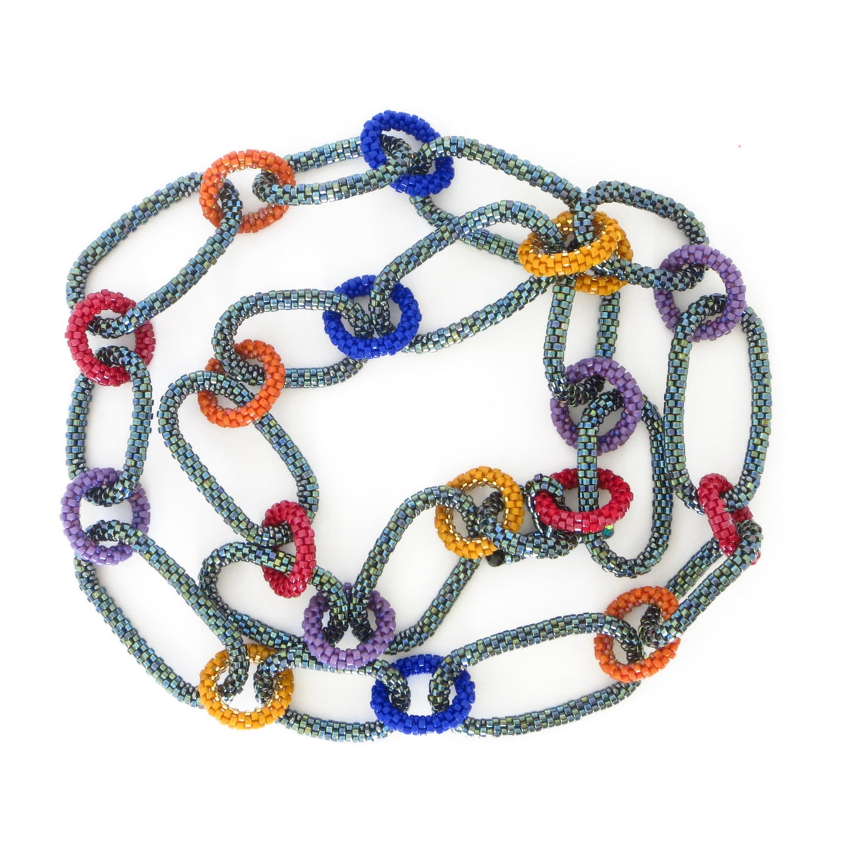 Long and Short Oval Links Necklace