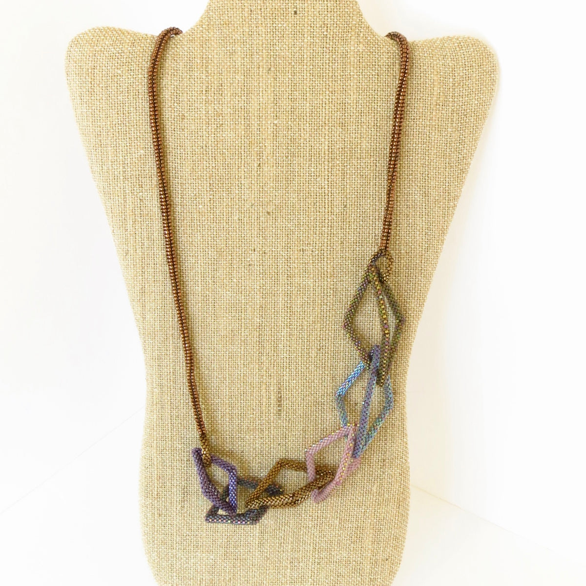 Open Hexahedron Links Necklace