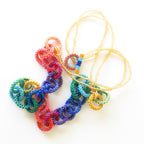 Interlocking Rainbow Links Necklace