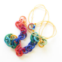 Load image into Gallery viewer, Interlocking Rainbow Links Necklace