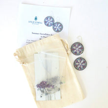 Load image into Gallery viewer, Summer Snowflakes Earrings BUNDLE, pattern &amp; kit