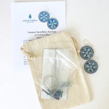 Load image into Gallery viewer, Summer Snowflakes Earrings BUNDLE, pattern &amp; kit