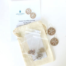 Load image into Gallery viewer, Summer Snowflakes Earrings BUNDLE, pattern &amp; kit
