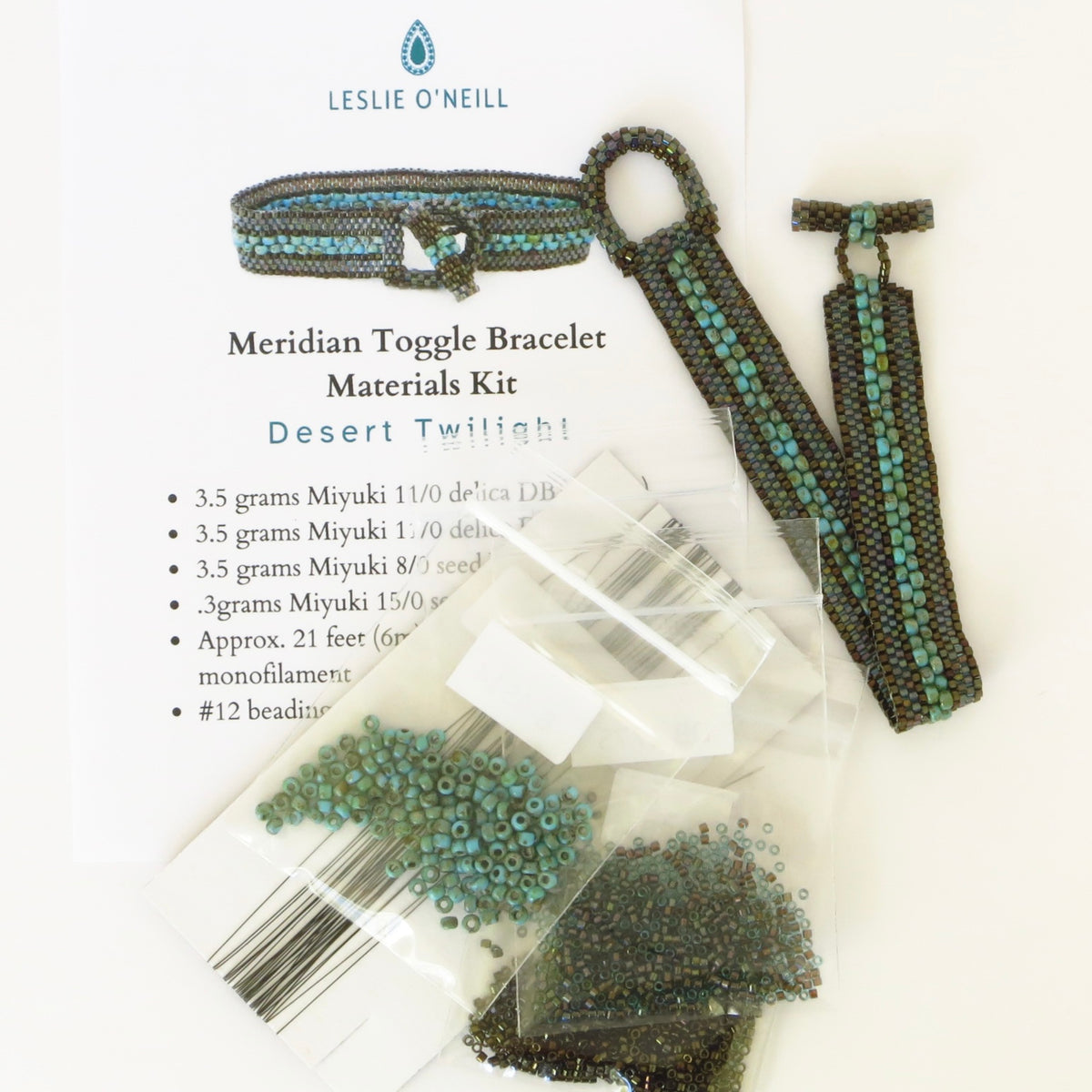 Meridian Toggle Bracelet-- Materials Kit ONLY (3 color options)