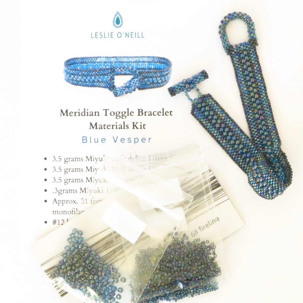 Meridian Toggle Bracelet-- Materials Kit ONLY (3 color options)