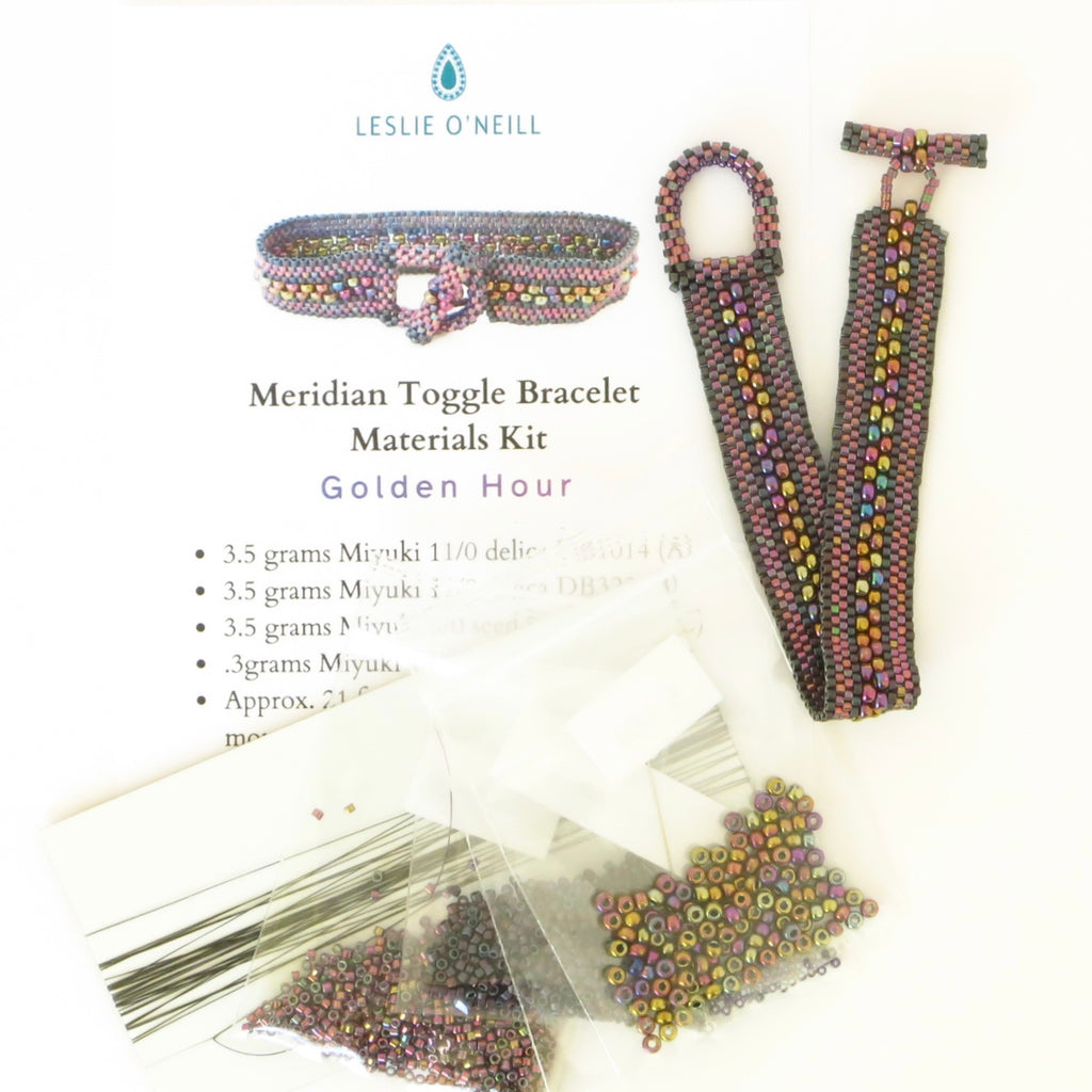 Meridian Toggle Bracelet-- Materials Kit ONLY (3 color options)