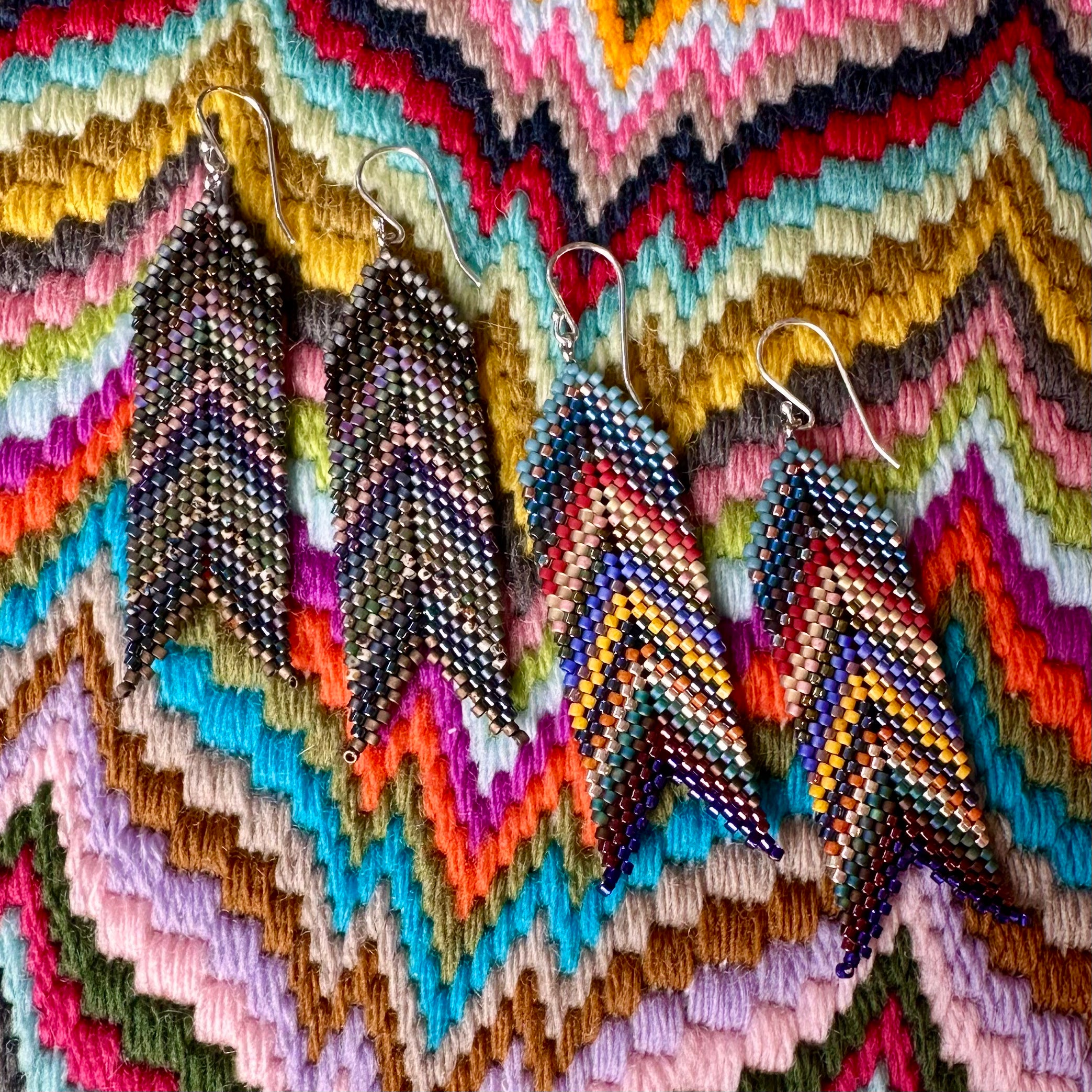 Flame 🔥 Chevron Earrings