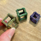 Open 3D Geometric Shapes Pendants