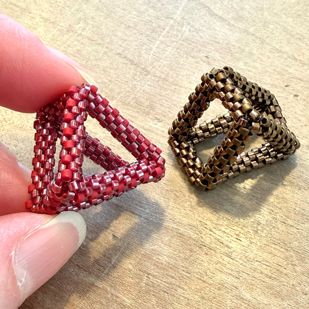 Open 3D Geometric Shapes Pendants