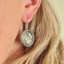 Load image into Gallery viewer, Vintage Swarovski Rhinestone Leaf Earrings