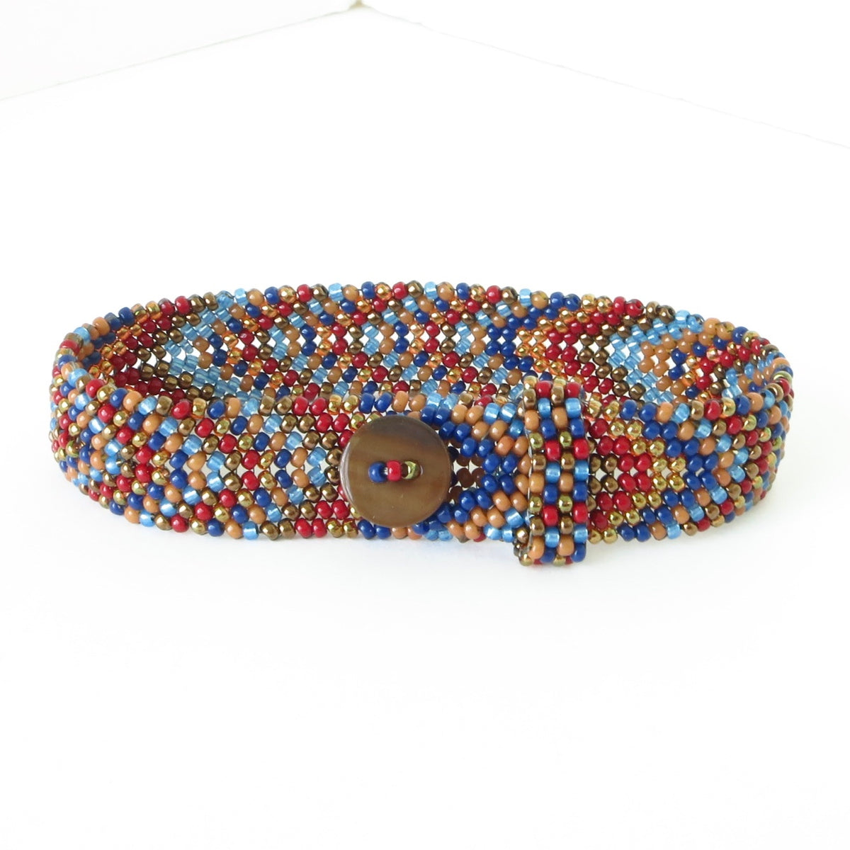 Chevron Button Bracelet