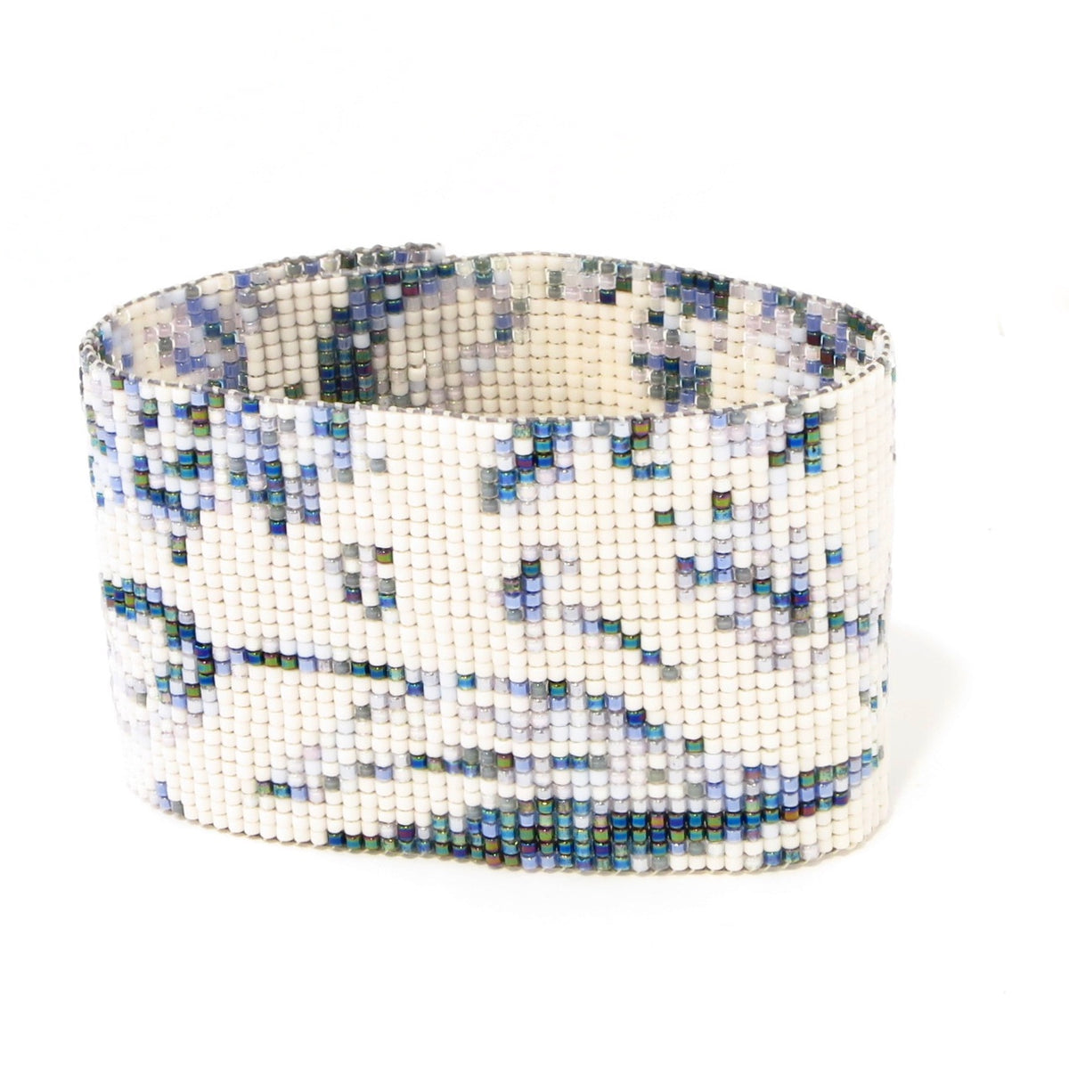 Wide Blue Toile de Jouy Cuff
