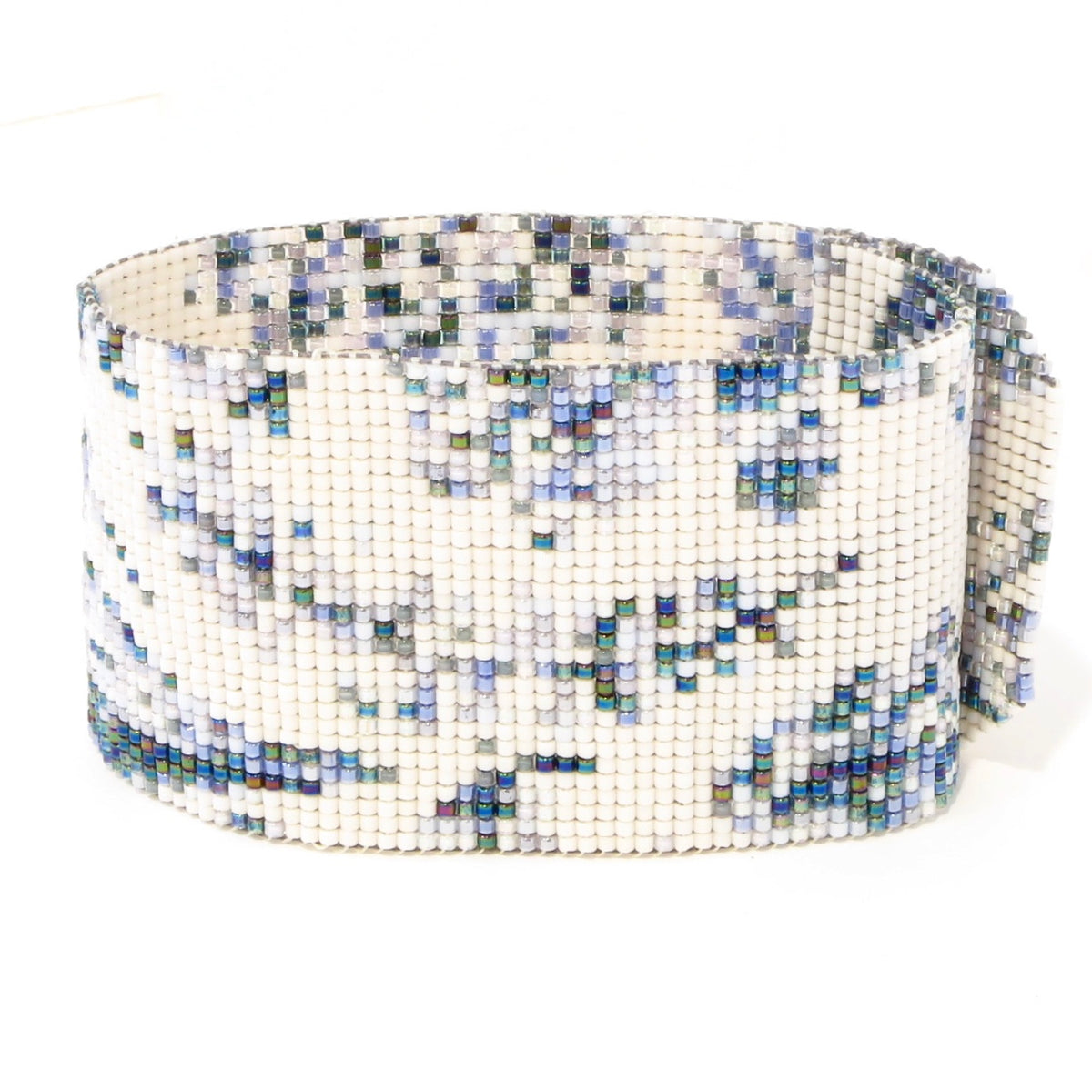 Wide Blue Toile de Jouy Cuff